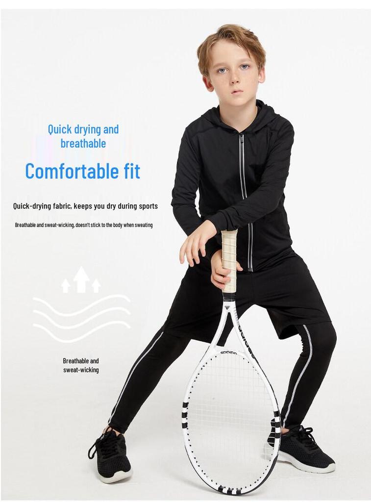 Men's and Women's Quick-Dry Sports Set: Basketball, Football, Running, Yoga, Fitness Gear for All Seasons