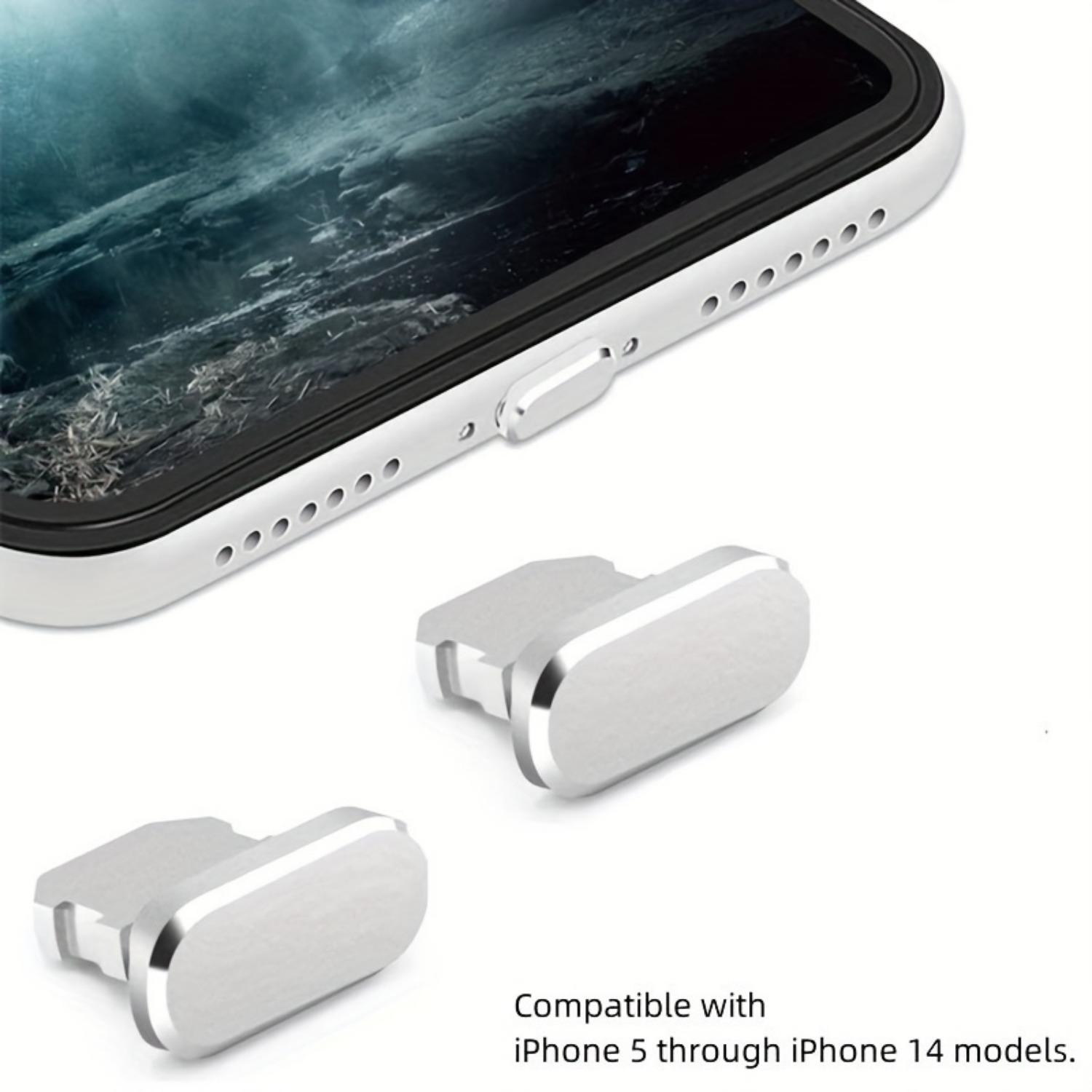 

2 упаковки заглушек из алюминиевого сплава для защиты от пыли — сохраняйте порты телефона, планшета и наушников в чистоте!