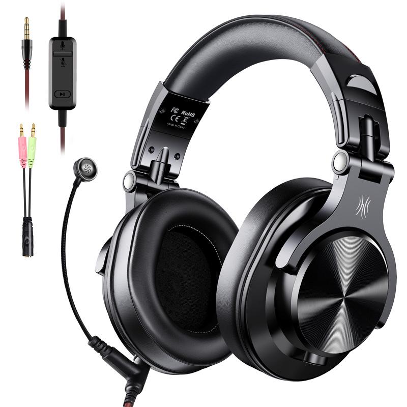 OneOdio DJ Monitoring Wired Over-Ear Headphones with Mic for Studio & Computer