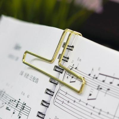 Metal Music Book Clips Hollow Out Page Holder Pianos Stands For Speech Draft Cooking Recipe Magazines Newspapers Song Book Clips