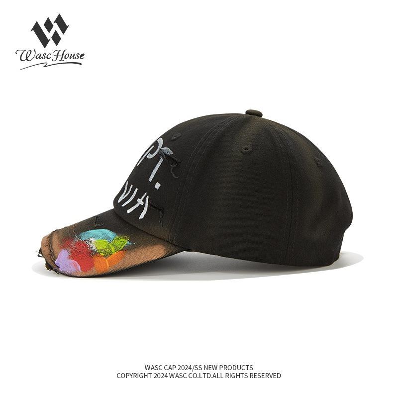 Hip Hop Ripped Street Graffiti Baseball Cap Children Semi-soft Top Couple Cap Male Tide