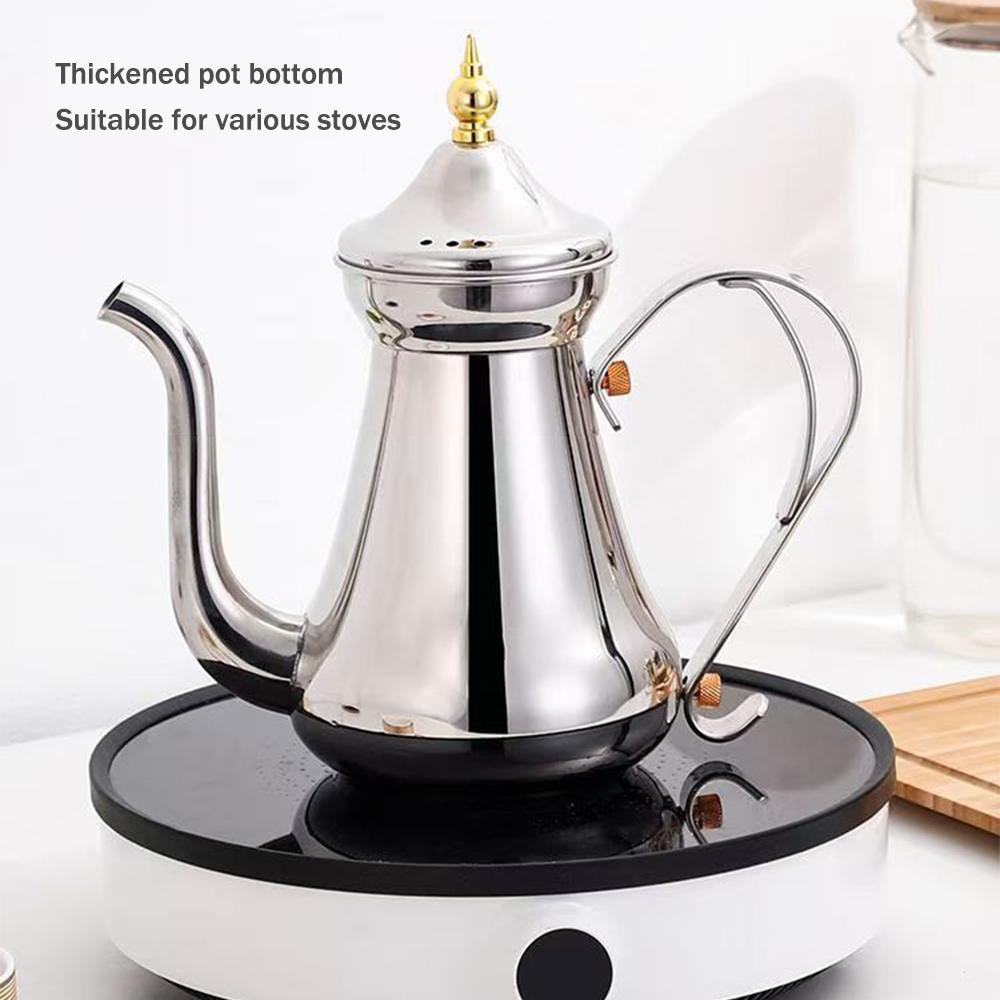 Stainless Steel Tea Kettle with Strainer, Home Hotel Heating Kettle for Brewing Tea, Induction Cooker Teapot, 1.5L/2.0L
