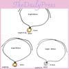 Stainless Steel Heart Pendant Necklace With Adjustable Wax Rope Chain For Women Fashion Jewelry