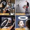 LED Selfie Ring Light 10-inch USB Plug 3-tone Lighting Photography Light Video Recording Live Broadcast Fill Light Gifts