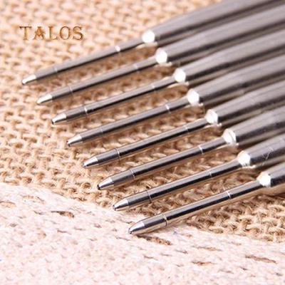 10Pcs 0.5mm Roller Ballpoint Pen Fluent Black/Blue Ink Refill Student Stationery Writtings