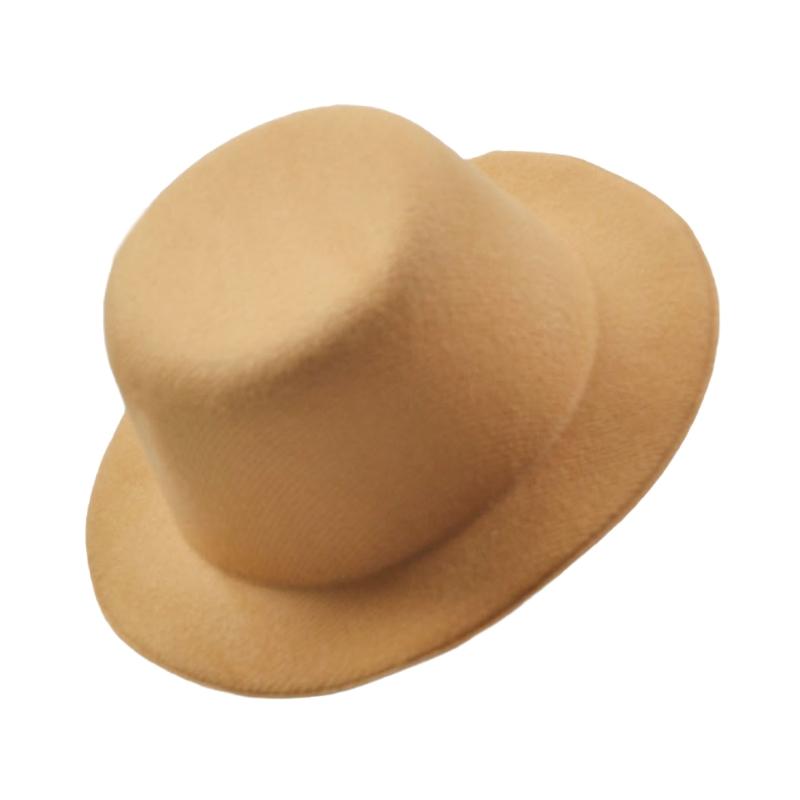Womens Felt Fascinator Hat DIY Round Solid Color Small Plush Hat Hair Decor Wedding Bridal Cocktail Headwear Fasciantor Base