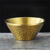 KANGMO Hammered V-shaped 304 Stainless Steel Serving Bowl
