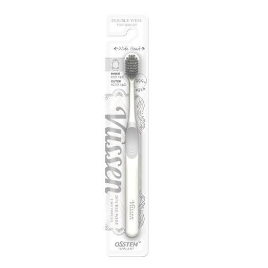 VUSSEN Double Wide Toothbrush (White)