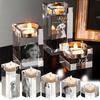 Porte-bougie en Cristal Photo 3D Personnalisé Personnalisé Candélabre en Cristal Photos Commémoratives Couple d'Animaux Décoration Cadeau