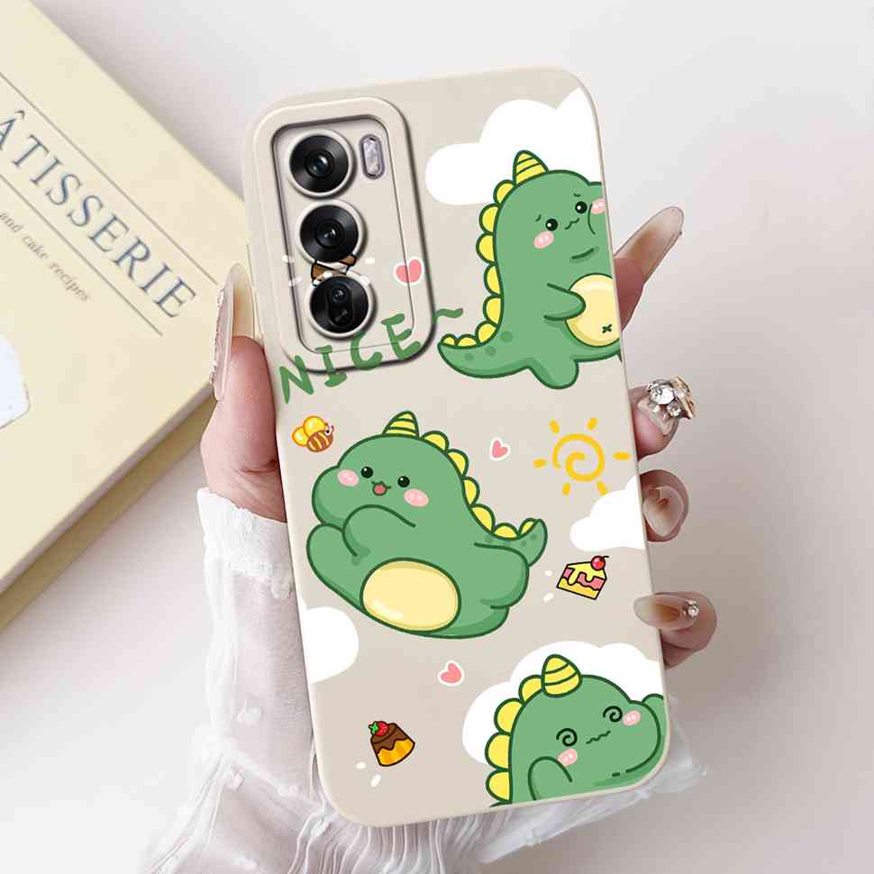 Silicone Case For Oppo Reno12 5G Colorful Small Cat Soft Cover For Oppo Reno 12 F 12F Reno12 FS 5G Protectors Cases Coque