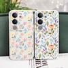 Brilliant Floral Phone Case For VIVO V50 V40 V30 V29 V29E V27 V27E V23 V23E V21 V20 Y20 Y12 Y21 Y22 Pro Silicone Cover