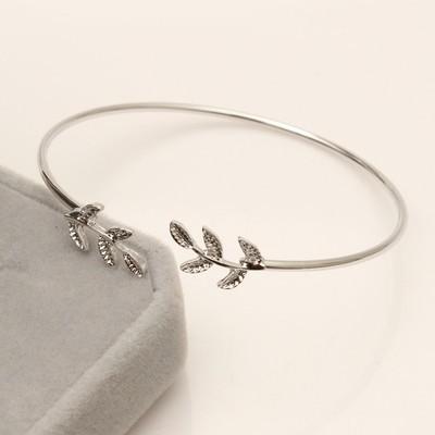 Punk Open Adjustable Arrow Cuff Bracelets for Women Simple Gothic Wrist Bow Heart Feather Bangles Gift Jewelry