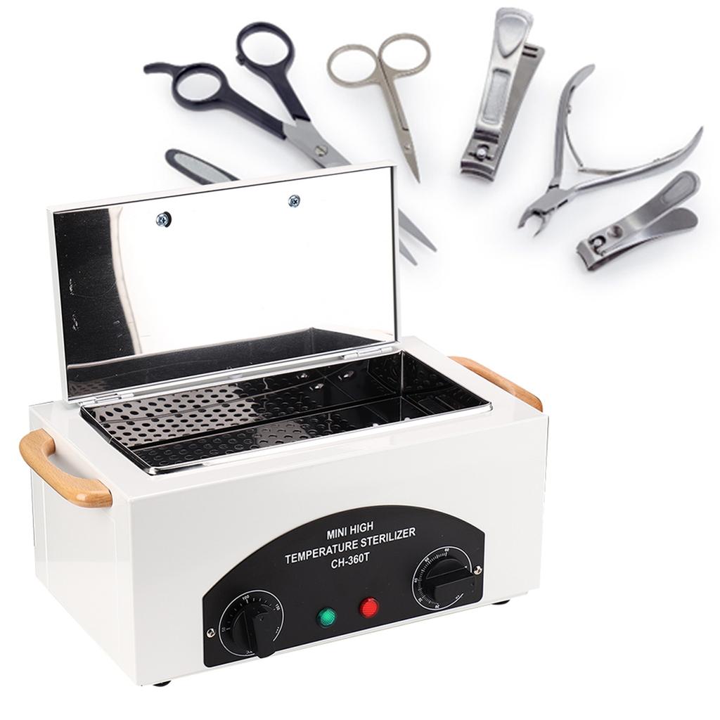 Electric High Temperature Nail Art Tool Sterilizer Manicure Disinfection Cabinet