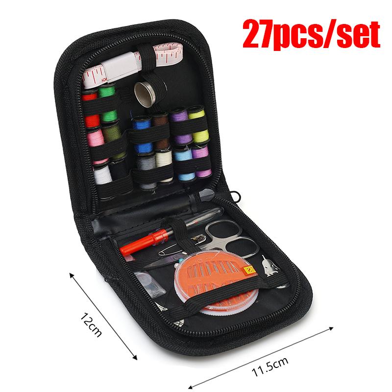 

172/128/67/27 шт./набор Набор для шитья с нитками, иголками, ножницами, измерительной лентой, пуговицами, сумкой для хранения, портативный дорожный швейный бокс, инструменты