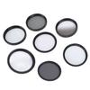 Camera Lens Filter Kit UV CPL ND8 Soft White Graduated Grey 10X Macro 6 Points Star Filter Set for Photography