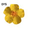 Women Hair Clip Vibrant Color Imitation Flower Decor Beach Vacation Hair Pin Party Wear Hair Accessory