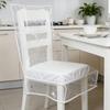 PVC Clear Dining Chair Covers 29.48 X 20.83 X 17.68 Inch Waterproof Plastic Protector Removable Seat Cover for Kitchen Dining