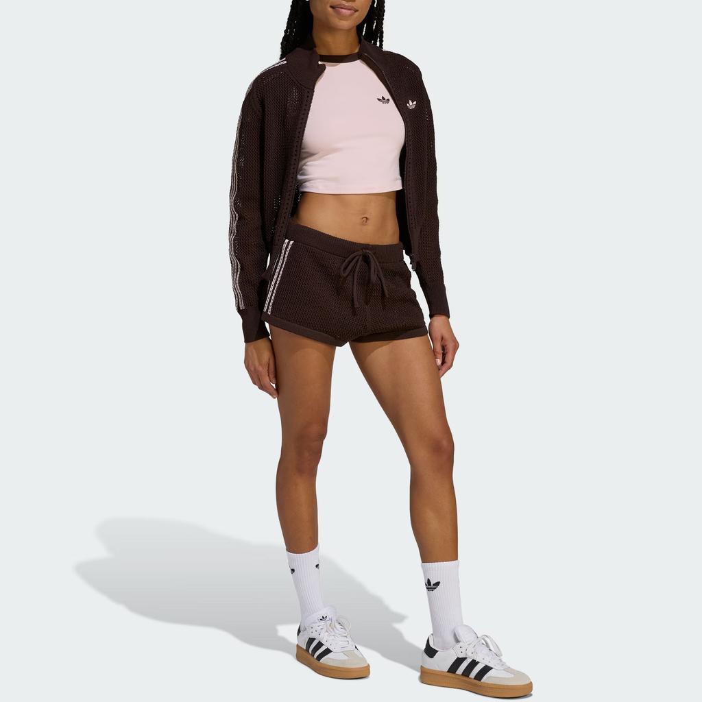 Adidas Originals Firebird CROCHET TRACK TOP Knitwear Women's KE0202