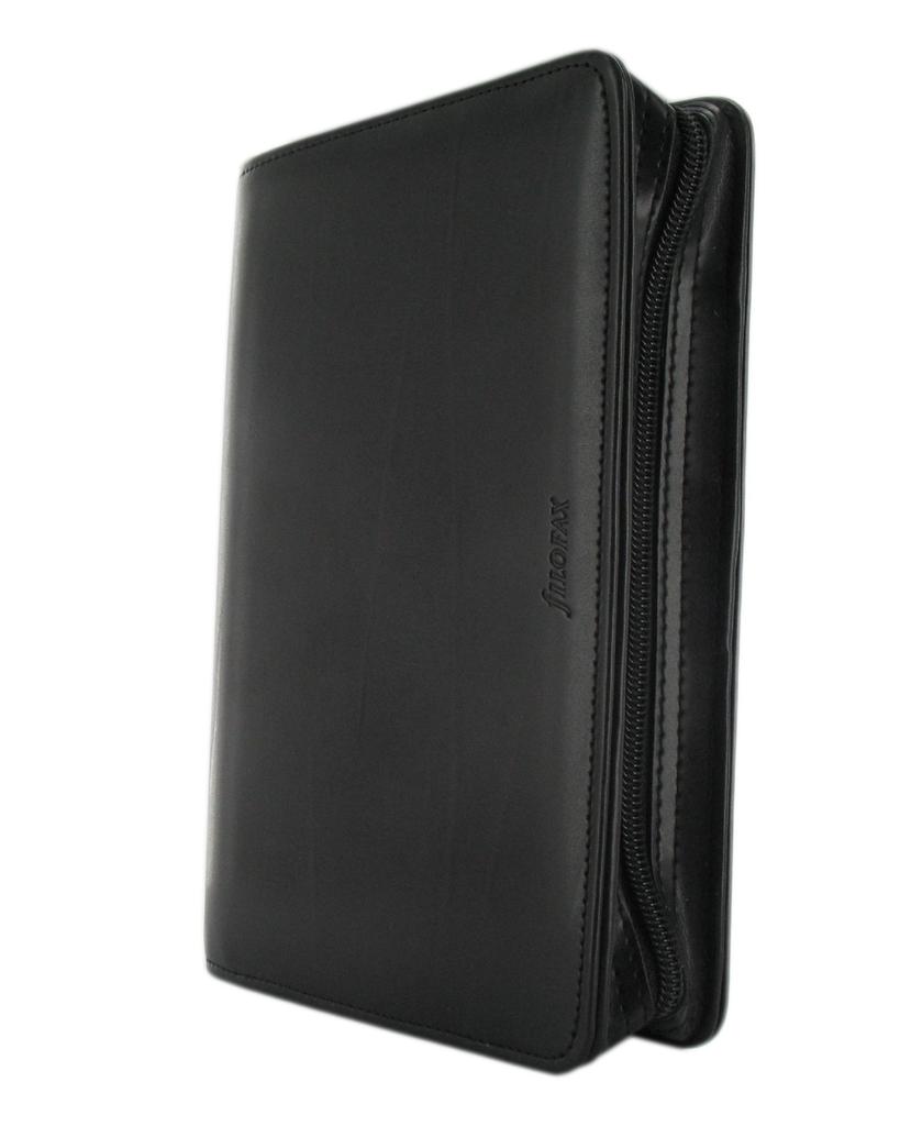 Filofax Metropole Zip-Up System Organizer, Bible Size, Black, 026978 [Parallel Import]