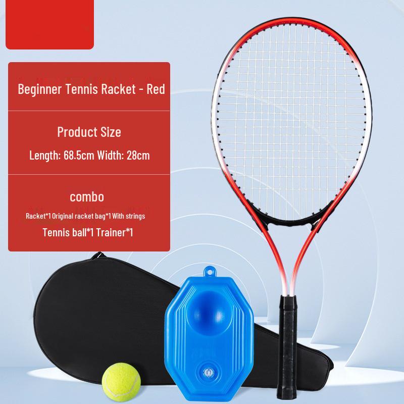 Tennis Trainer Racket Set: Adult & Kids Rebound Net Racket for Home Use