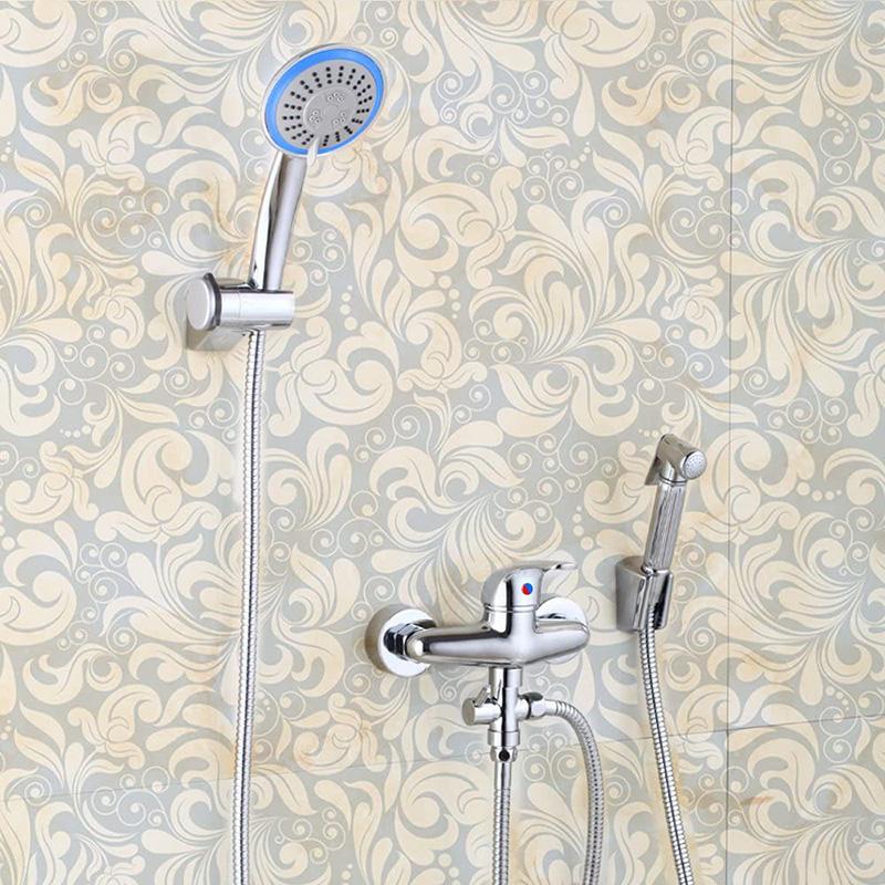 G1 / 2 sestava ruční sprchové hlavice Adaptér adaptér Sprchový systém Náhradní díly Leštěný chrom Příslušenství do koupelny