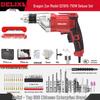 Delixi High-Power Multi-Functional Electric Drill & Screwdriver for Home Use