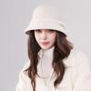 Hepburn Style Wool Hat for Women In Autumn and Winter New French Retro Bow Basin Hat Elegant Warm Fisherman Hat