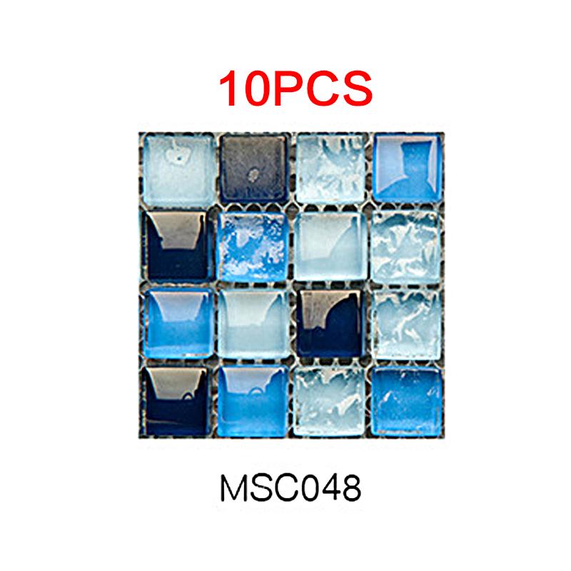 

10 шт. Наклейка на стену, наклейка на стену, самоклеящаяся мозаика, щиток, сделай сам, домашний декор для ванной комнаты MSC048