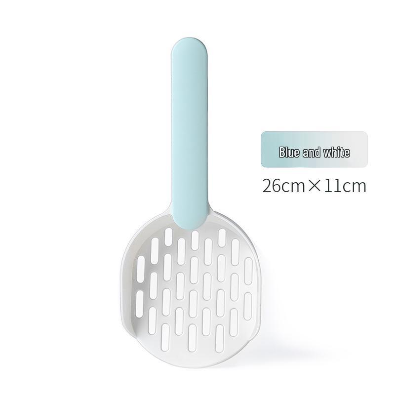 Large Thickened Cat Litter Scoop with Fine Holes - Durable Poop Scooping Tool for Pet Cleaning