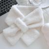 New Autumn/Winter Plush Warm Scarf for Girls Cute Korean Fashion Imitation Rabbit Fur Scarf Thickened Outdoor Windproof Scarfs