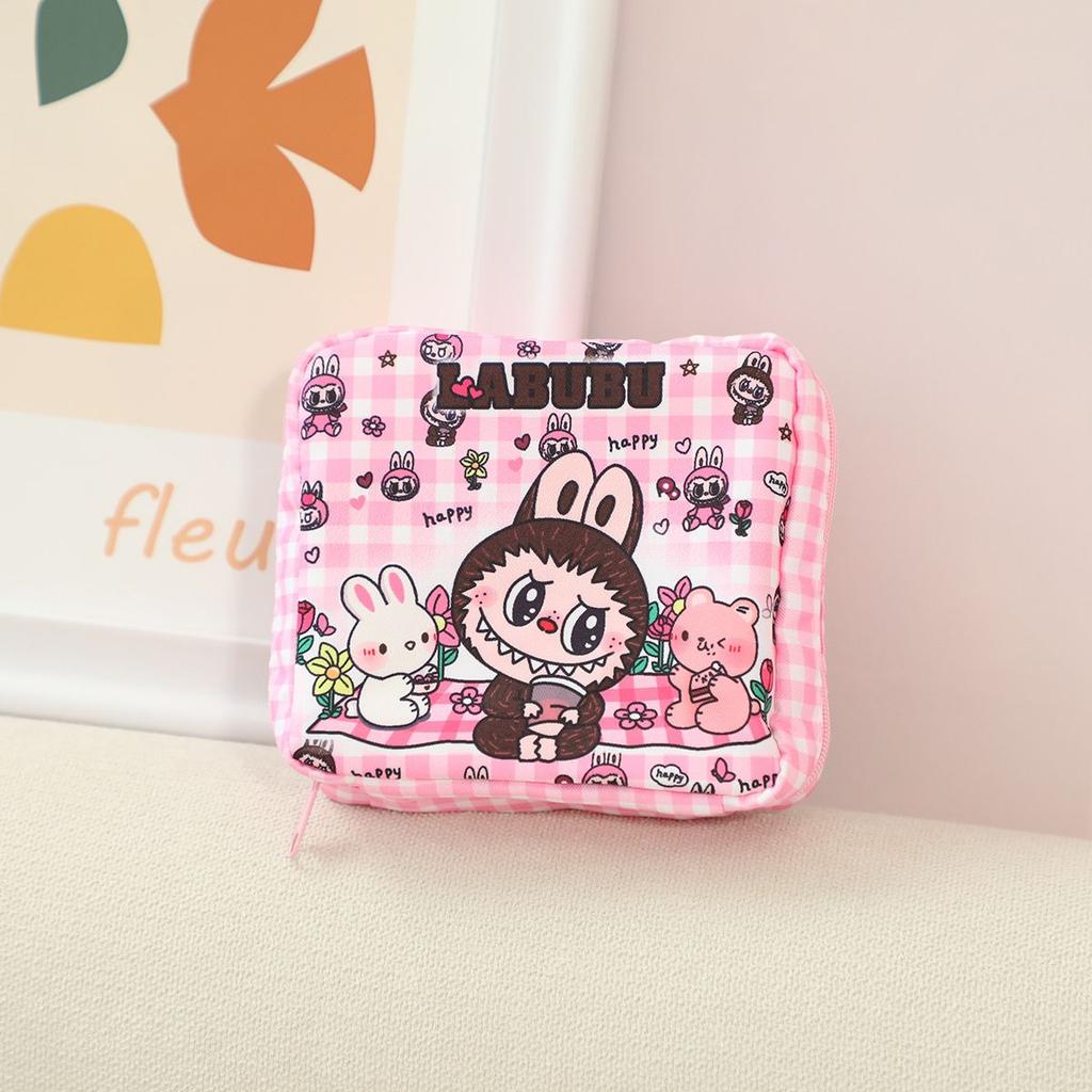 Labubu Cute Girl Portable Bag for Cosmetics Storage