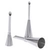 3Pcs Puff Piping Nozzles Stainless Steel Cake Decor Tips Pastry Piping Nozzles