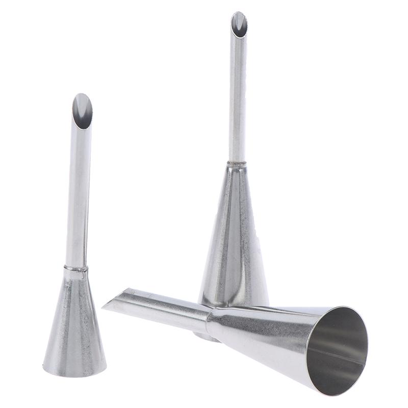 3Pcs Puff Piping Nozzles Stainless Steel Cake Decor Tips Pastry Piping Nozzles