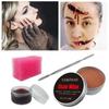 Modellier-Hautwachs-Set für Film- und TV-Make-up: Halloween Messerwunde, Narbe, Blut, Augenbrauen- und Nasenkorrektor.