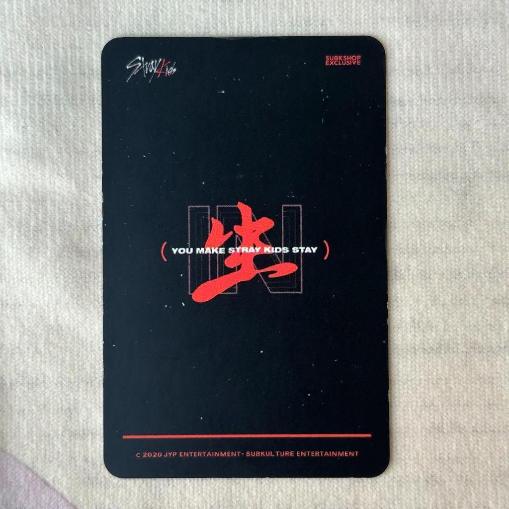 [USED] StrayKids Subk shop INsei trading card Seungmin