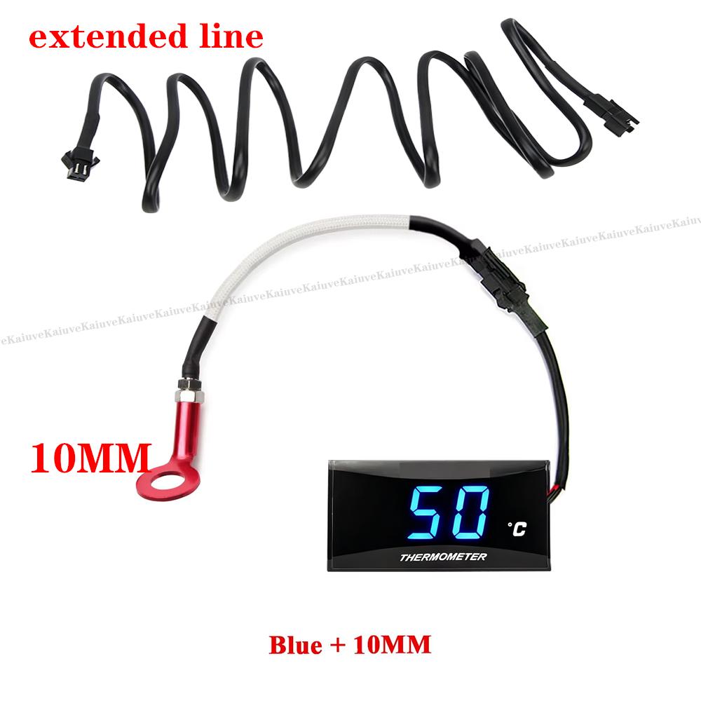 Motorrad Koso Zylinderkopftemperatursensor Mini Quadrat Digitalinstrument für nmax125 XMAX250 300 NMAX Universelles Messgerät