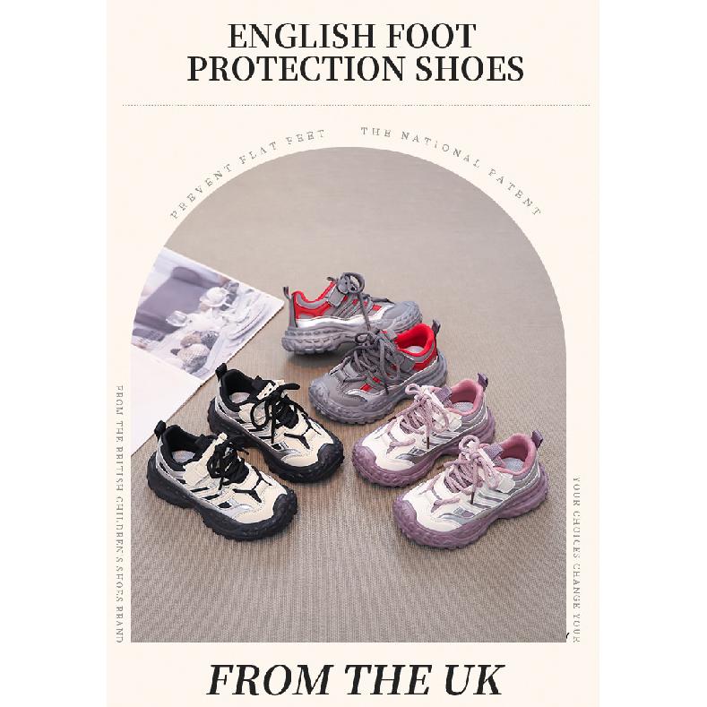 Stylish sneakers for older children2026New Spring/Summer Single-Layer Boys' Running Shoes and Girls' Tire-Style Casual Shoes