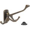 OVOV Rustic Tirple Swivle Hook Zinc Alloy Wall Mounted Coat Hook Multifunctional Foldable Decoration Robe Hook(Antique Bronze)