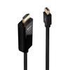 Kabel Adapter LINDY Mini DisplayPort - HDMI 10.2G 2m Czarny 4K UHD 30Hz