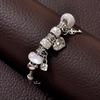 Stylish Women's DIY Beaded Heart Diamond Bracelet - Light Luxury Vacation Accessory