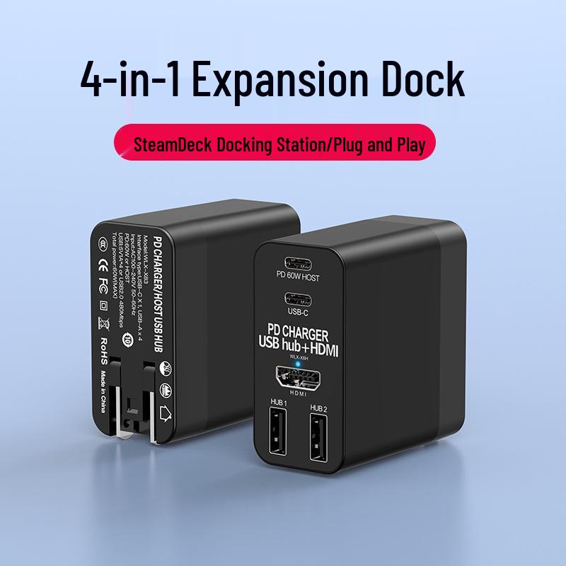 

4-in-1 Gaming Phone Dock: GaN Charger, HDMI Display Hub UK Standard