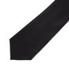 [Nepal Tiger] Formal Tie, Plain Black, for Ceremonial Occasions, Weddings, Receptions, Funerals, Wakes, and Memorial Services.