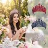 Large Size Baroque Crystal Wedding Crown Luxury Pageant Crown Queen Princess Headband  Bridal Party