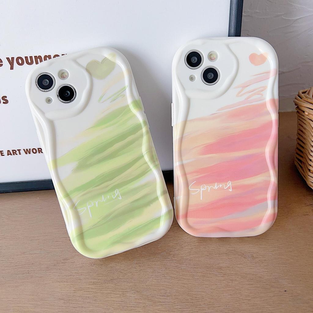 Søt silikonetui til Samsung A54 A24 A14 Tecno Spark 10C 8C 10 Pro Oppo Reno 8T Realme 10 11 Funda Painted Love Heart Smudge Cover Myk TPU-støtfanger