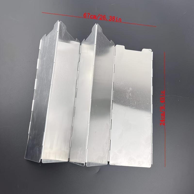 

1 комплект ветрозащитной доски для кемпинга на открытом воздухе, сверхлегкое складное ветровое стекло из алюминиевого сплава со штифтом и тканевой сумкой