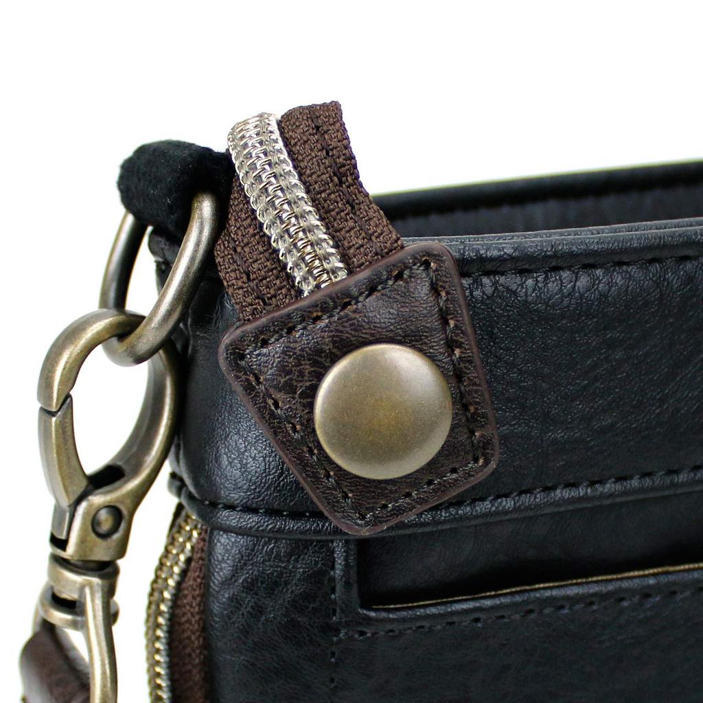 Mini Shoulder Bag Sacoche 2WAY Larga AX2030 Black [Avirex]