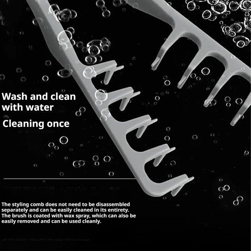 NEW Folding V-shaped Straight Hair Clip Comb Hair Straightener Brush Hairdressing Combs V Type Curling Comb Hair Styling Tool