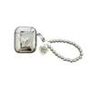 Advanced electroplated silver three-dimensional love for AirPods 1 /1 earphone protective case 1pro second and third generation girl heart
