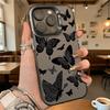 Black Butterfly Silhouettes Shockproof Phone Case for Iphone 16 15 14 13 12 11 Pro Max/Mini Anti-Scratch Premium Hard Cover