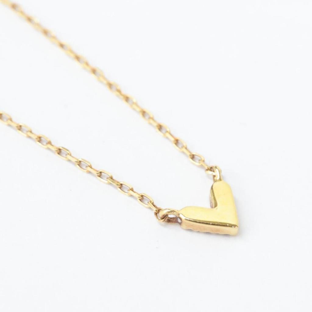 AHKAH K18 Laura Heart Diamond Necklace Yellow GoldUsed